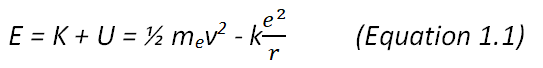 Equation 1.1 Bohr’s Original Quantum Theory of Spectra - Equation 1.1