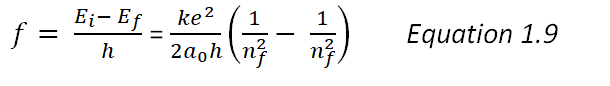 Equation 1.9 Equation 1.9